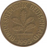  Монета. ФРГ. 5 пфеннигов 1995 год. Монетный двор - Карлсруэ (G). ав.