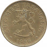 Монета. Финляндия. 50 пенни 1986 год. ав.