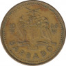 Монета. Барбадос. 5 центов 1986 год. ав.