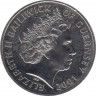 Монета. Великобритания. Гернси. 5 фунтов 2001 год. 100 лет со дня смерти королевы Виктории. рев.