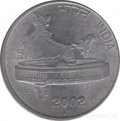 Монета. Индия. 50 пайс 2002 год.