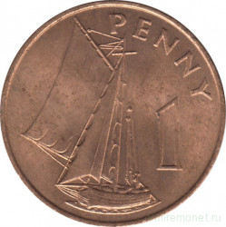 Монета. Гамбия. 1 пенни 1966 год.