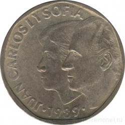 Монета. Испания. 500 песет 1989 год.