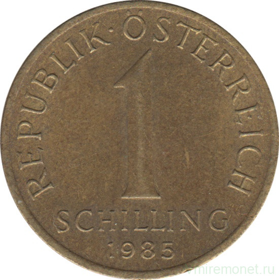 Монета. Австрия. 1 шиллинг 1985 год.
