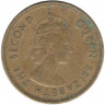 Монета. Гонконг. 10 центов 1961 год. KN.