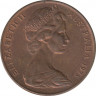 Монета. Австралия. 2 цента 1975 год. ав.