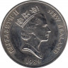 Монета. Новая Зеландия. 1 доллар 1989 год. XIV Игры Содружества 1990. Штангист. рев.