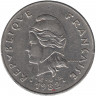 Монета. Французская Полинезия. 50 франков 1982 год.