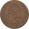 Монета. Новая Каледония. 100 франков 1987 год. ав.