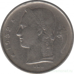 Монета. Бельгия. 1 франк 1952 год. BELGIQUE.