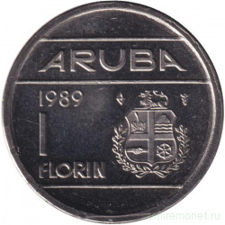 Монета. Аруба. 1 флорин 1989 год.