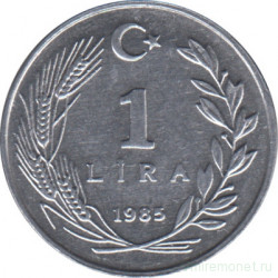 Монета. Турция. 1 лира 1985 год.