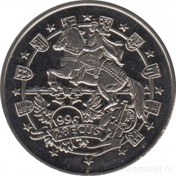 Монета. Гибралтар. 2,8 экю 1996 год. 1000 лет Австрийской короне.