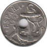 Монета. Испания. 50 сентимо 1965(1963) год. ав.