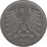 Монета. ФРГ. 5 марок 1977 год. Монетный двор - Мюнхен (D). ав.