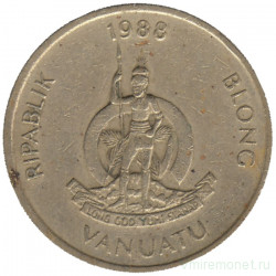 Монета. Вануату. 100 вату 1988 год.