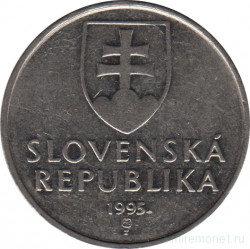 Монета. Словакия. 2 кроны 1995 год.