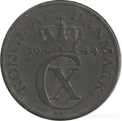 Монета. Дания. 1 эре 1944 год.