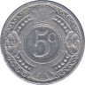 Монета. Нидерландские Антильские острова. 5 центов 1996 год. ав.
