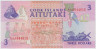 Банкнота. Острова Кука. 3 доллара 1992 год. Тип 7а. рев.