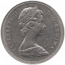 Монета. Канада. 50 центов 1975 год. 