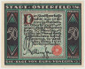 Бона. Нотгельд. Германия. Город Остерфельд. 50 пфеннигов 1921 год. Вариант 1033.2.2.3. ав.