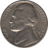  Монета. США. 5 центов 1985 год. Монетный двор D. ав.
