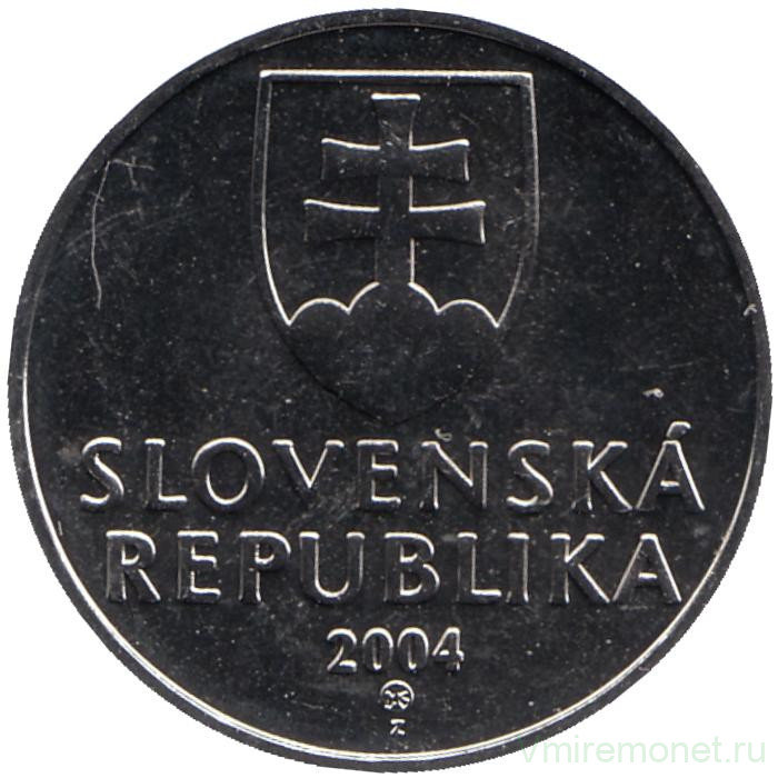 Монета. Словакия. 2 кроны 2004 год. 