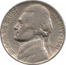Аверс. Монета. США. 5 центов 1941 год. Монетный двор D.