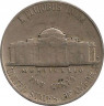 Реверс. Монета. США. 5 центов 1941 год. Монетный двор D.