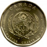 Монета. Канада. 1 доллар 2020 год. 75 лет ООН.