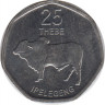 Монета. Ботсвана. 25 тхебе 2013 год. рев.
