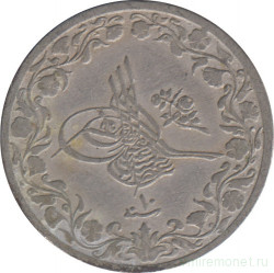 Монета. Египет. 5/10 кирша 1884 (1293/10) год.