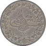 Монета. Египет. 5/10 кирша 1884 (1293/10) год. ав.