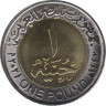 Монета. Египет. 1 фунт 2021 год. День полиции. рев.