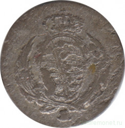 Монета. Королевство Саксония (Германия). 1/48 талера 1813 год. Фридрих Август III.