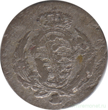 Монета. Королевство Саксония (Германия). 1/48 талера 1813 год. Фридрих Август III.