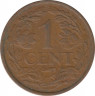 Монета. Суринам. 1 цент 1959 год. рев.