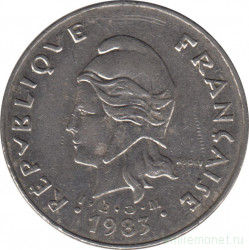 Монета. Новая Каледония. 50 франков 1983 год.