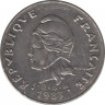 Монета. Новая Каледония. 50 франков 1983 год. ав.