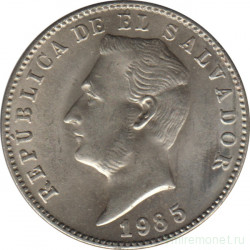 Монета. Сальвадор. 10 сентаво 1985 год.