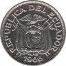 Монета. Эквадор. 20 сентаво 1966 год. ав.