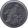 Монета. Сейшельские острова. 25 центов 2012 год. рев.