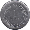 Монета. Турция. 1 лира 1978 год. ав.
