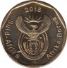 Монета. Южно-Африканская республика (ЮАР). 50 центов 2016 год. UNC. ав.