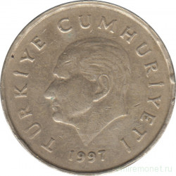 Монета. Турция. 50000 лир 1997 год.