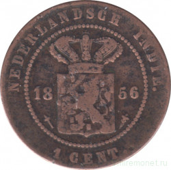 Монета. Нидерландская Ост-Индия. 1 цент 1856 год.