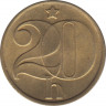 Монета. Чехословакия. 20 геллеров 1987 год. рев.