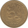 Монета. Чехословакия. 20 геллеров 1987 год. ав.