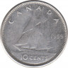 Монета. Канада. 10 центов 1959 год. ав.